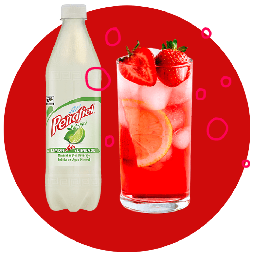 Peñafiel Recipe Llavendar Strawberry Lemonade